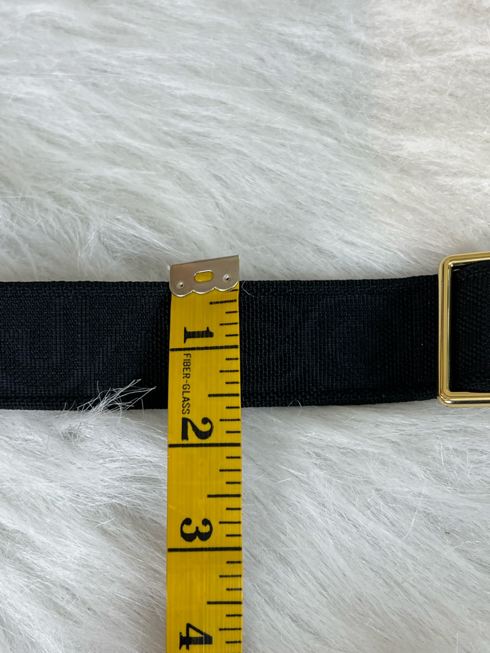 Marc Jacobs Black on black logo Strap - Wide web knit gold hardware - Picture 8 of 14